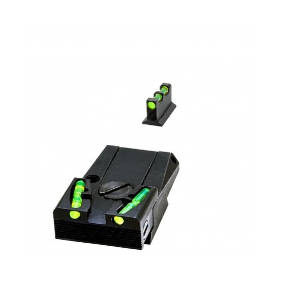 ALZA + PUNTO HIVIZ GLOCK REGULABLE FIBRA OPTICA