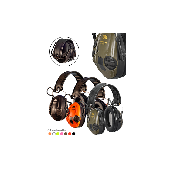 Protector de oidos electrónicos plegables 3M™ PELTOR™ SportTac
